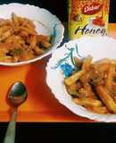Honey chilli garlic potatoes
