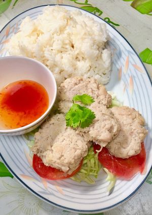 รูปของ ข้าวหน้าไก่ก้อนทอดวุ้นเส้น 😋