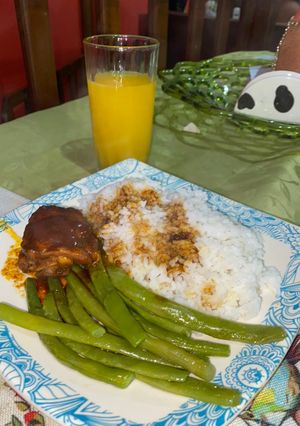 Una foto de Pollo al bbq