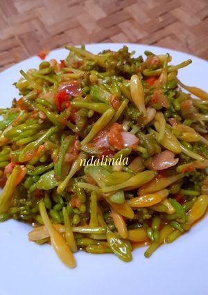 Foto resep Tumis bunga pepaya balacan