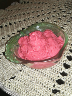 Una foto de Helado de Frutilla