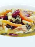Zuppa di fregola sarda con manzo e verdura