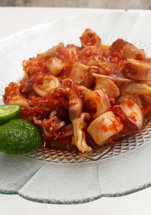 Foto resep Cumi Asin Balado