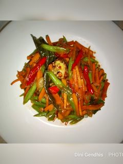 Foto resep Tumis buncis & wortel