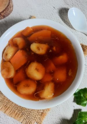 Foto resep Bubur Tapioka Isi Pisang dan Labu Kuning