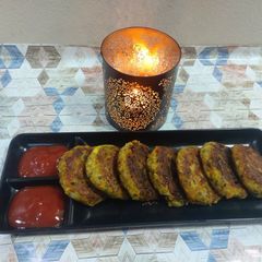 A picture of Potato sweet corn cutlets.