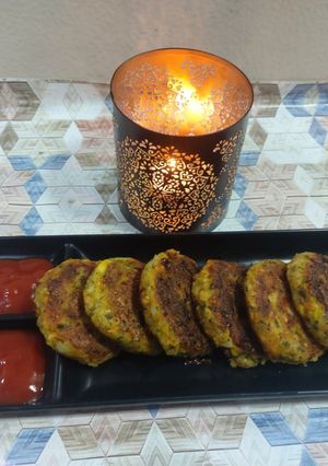 A picture of Potato sweet corn cutlets.