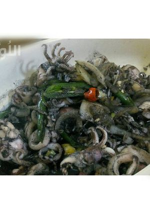Foto resep Cumi Hitam Cabe Ijo