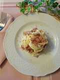 Taglierini robiola prosciutto crudo e noci