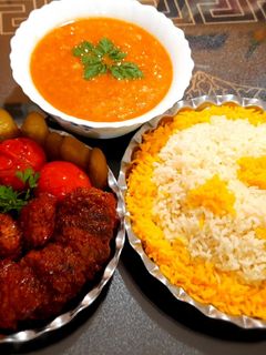 عکسی از دستور کباب تابه‌ای با کته