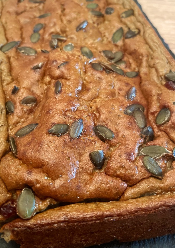 Una foto de Pan de berenjena