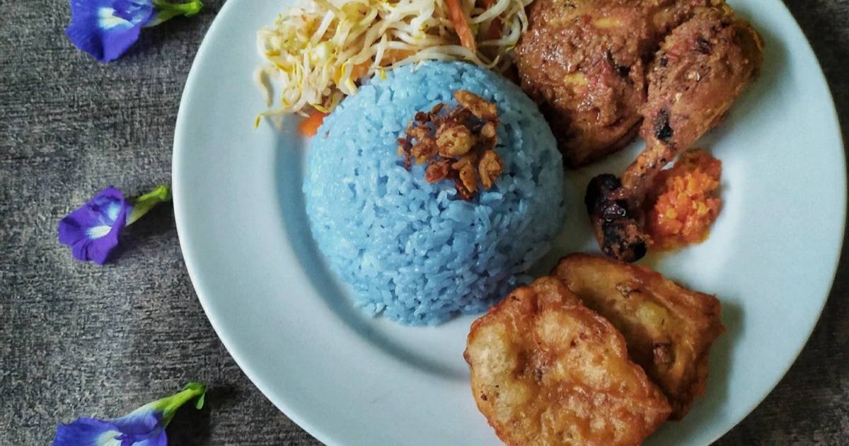 Resep Nasi Uduk Bunga Telang Dijamin Nikmat dan Mudah