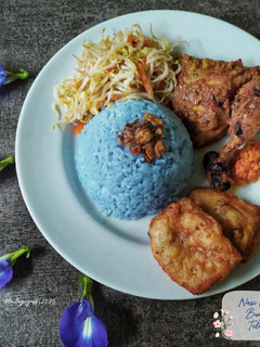 Foto resep Nasi Uduk Bunga Telang