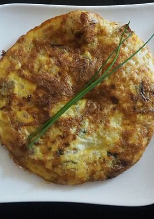 Une photo de Omelette aux champignons