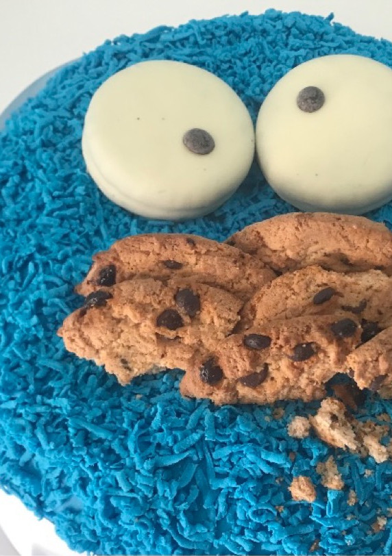 Una foto de Tarta Triki El Monstruo de las galletas