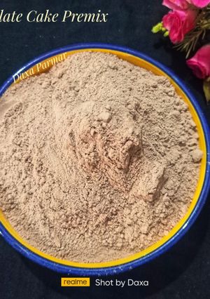 A picture of Homemade Eggless Chocolate Cake Premix.