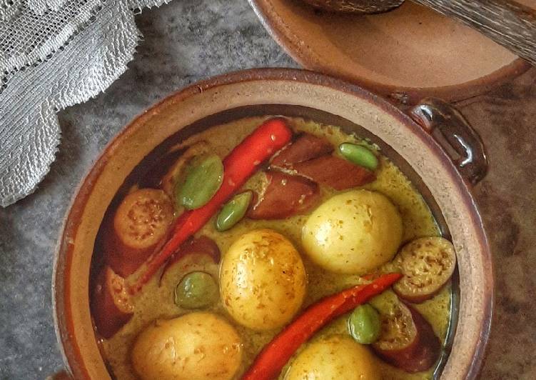 Resep Telur Rebus, Petai dan Terung Masak Kuning Anti Gagal