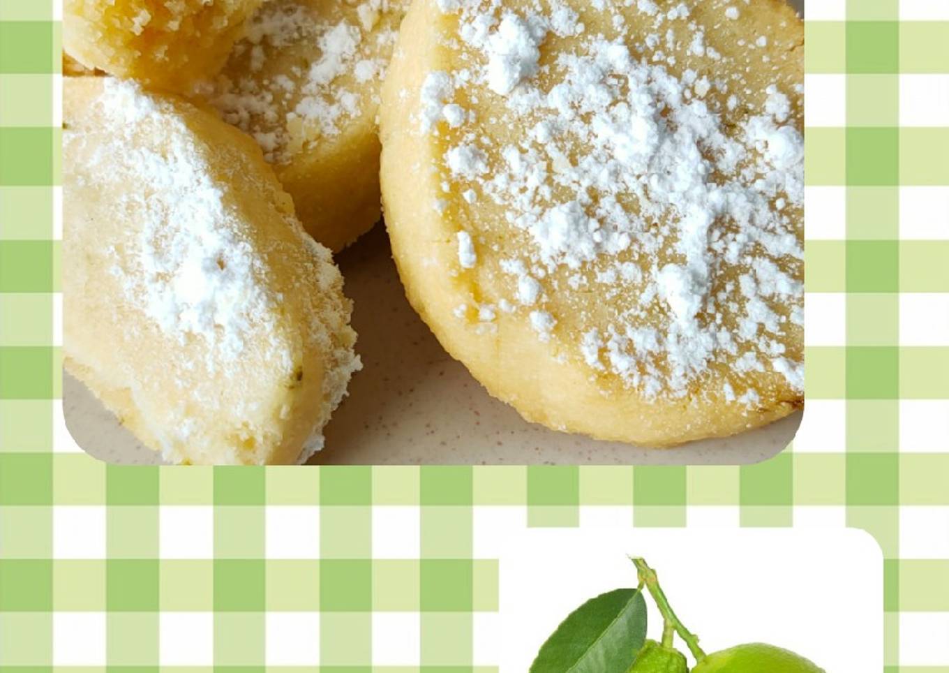 Biscuits fondants au citron vert