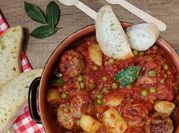 Una foto di polpette mortadella