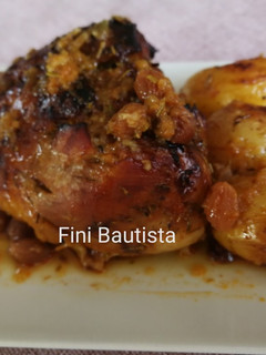 Una foto de Muslos de pavo al horno