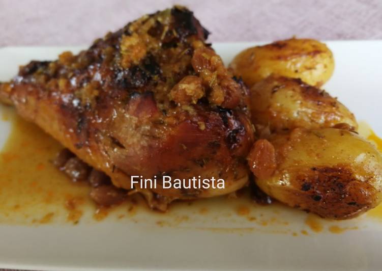 Muslos de pavo al horno