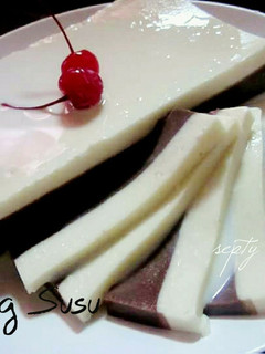 Foto resep Puding susu putih&coklat with vla