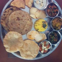 A picture of Satvik thali.
