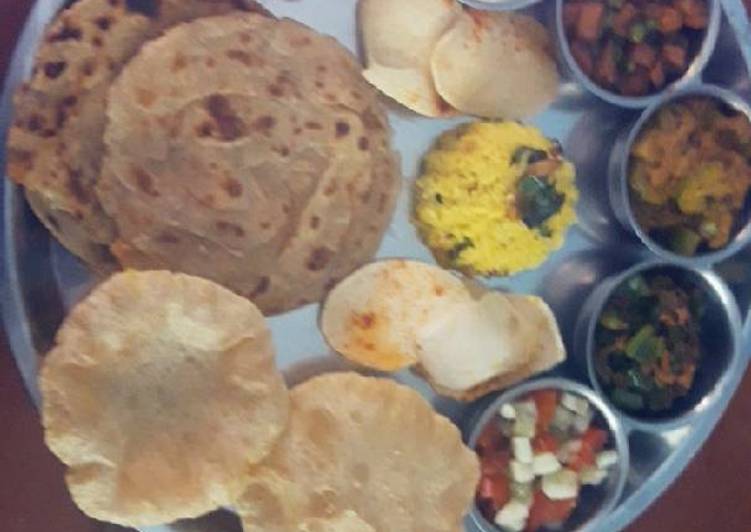 Recipe of Super Quick Homemade Satvik thali