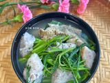 Canh Khoai Môn Nấu Rau Muống Rau Nhút