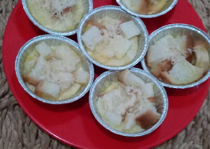 Puding Roti Sederhana Cocok untuk cemilan anak