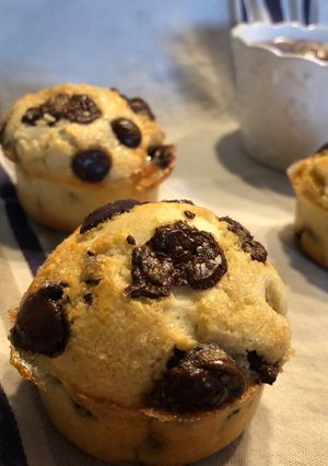 Une photo de Muffins aux pépites de chocolat