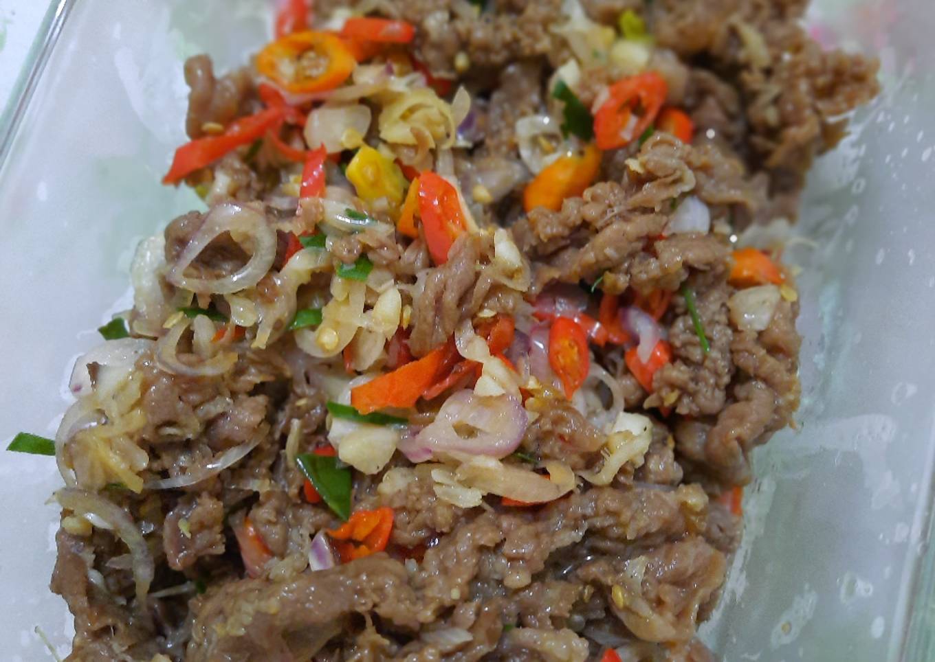 47. Slice Beef Sambal Matah