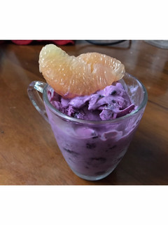 藍莓優格冰沙 的食譜成品照片