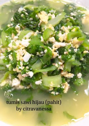 Foto resep Tumis Sawi hijau (Pahit) simple