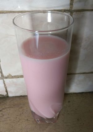 A picture of Pep rose milkshake#authors marathon.