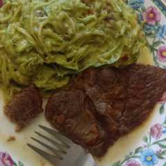 Una foto de Fideo de zapallo italiano