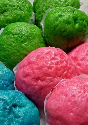 Foto resep Bakpao Warna Warni isi Coklat