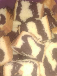 A picture of Chocolate marble cake.