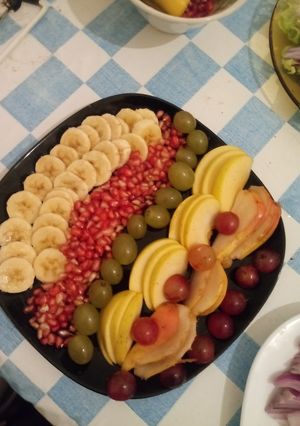 صورة لوصفة طبق الفواكه 😋 للضيوف👌