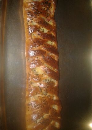 صورة لوصفة خبز الضفيرة محشي