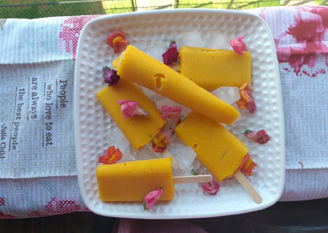 Mango Ice Lollies