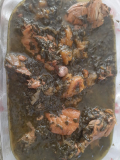 عکسی از دستور خورش آلو اسفناج