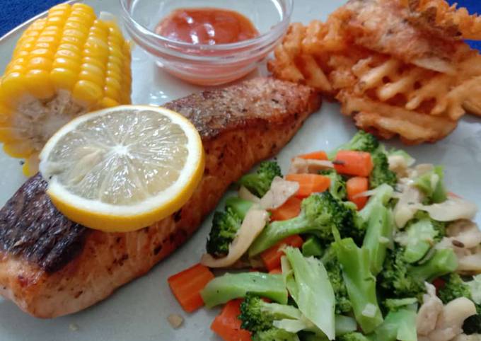 Resep Salmon Steak Oleh Early Bird Cookpad