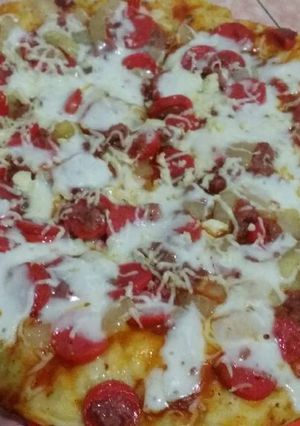Foto resep Pizza Teflon Simple Empukk