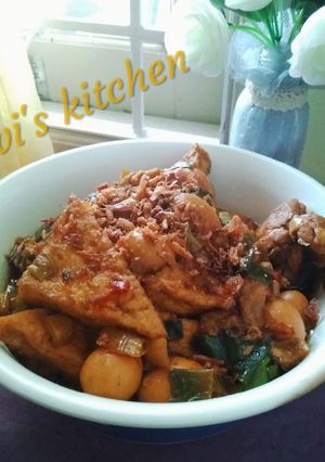 Foto resep Semur ayam tahu telor