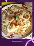 Pizza de queijo e banana