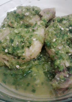 Foto resep Ayam cabe ijo (plus kemangi)