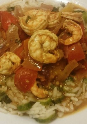 Foto de Curry de camarão à africana