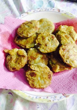 A picture of Beef and potato Resha kabab.