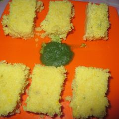 A picture of Sweet Corn Dhokla.